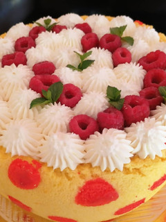 Foto di Torta ai lamponi