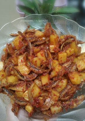 Foto resep Sambal teri + kentang