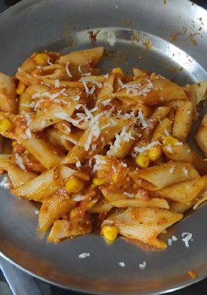 A picture of Red Sauce Pasta.