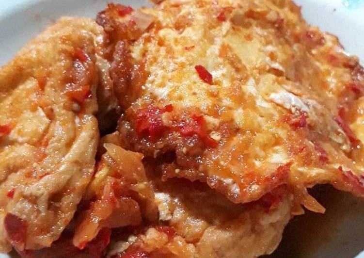 Sambal balado tahu telur
