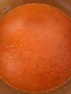 Una foto de Salsa de tomate casero