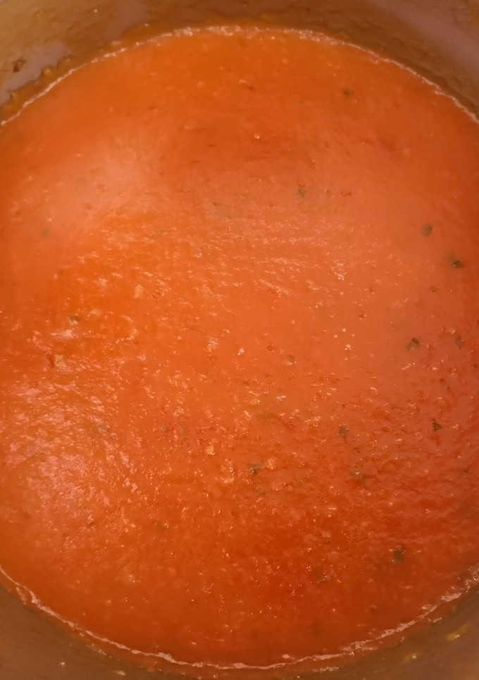 Una foto de Salsa de tomate casero