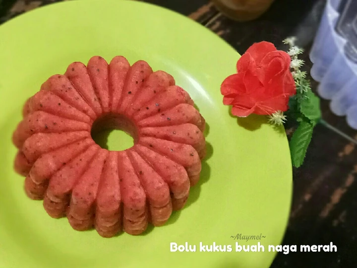 Cara Mudah Membuat Resep Bolu kukus buah naga merah yang Lezat Sekali Anti Ribet, Uenak Banget