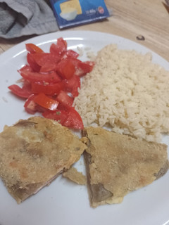 Una foto de Milanesa de berenjena rellena