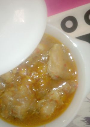 A picture of Chicken pepper soup.