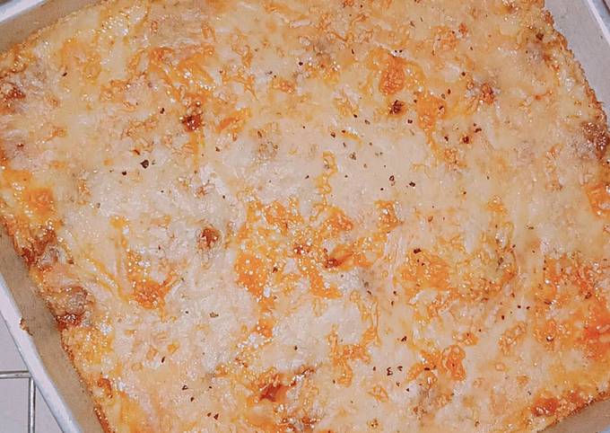 Cara Gampang Menyiapkan Kentang panggang bolognese with bechamel yang Enak