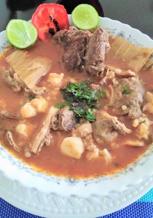 Una foto de Caldo de Mote o patasca (Cajamarca) 👍🇵🇪
