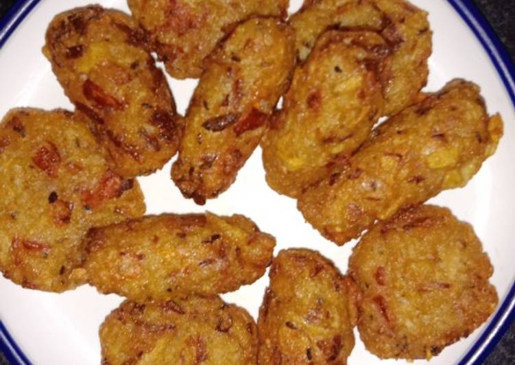 Recipe of Quick Leftover rice cutlet