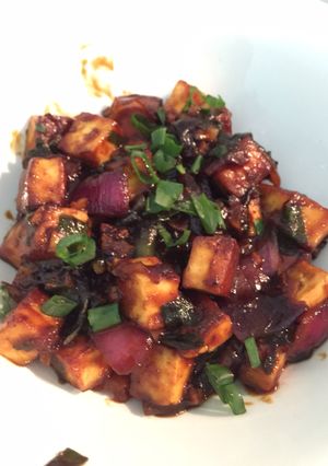 A picture of Chilli paneer.