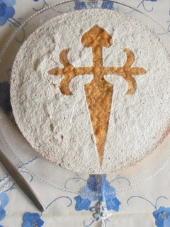 Una foto de Tarta de santiago