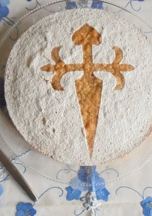 Una foto de Tarta de santiago