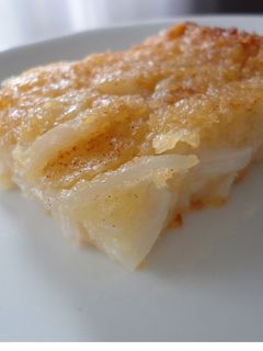 A picture of Cassava Cake (Filipino Style).