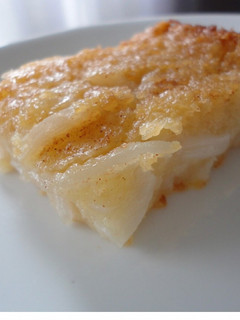 A picture of Cassava Cake (Filipino Style).