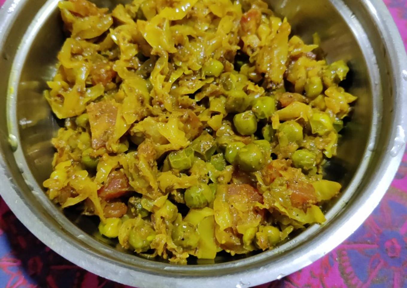 Cabbage gajar mix sabzi