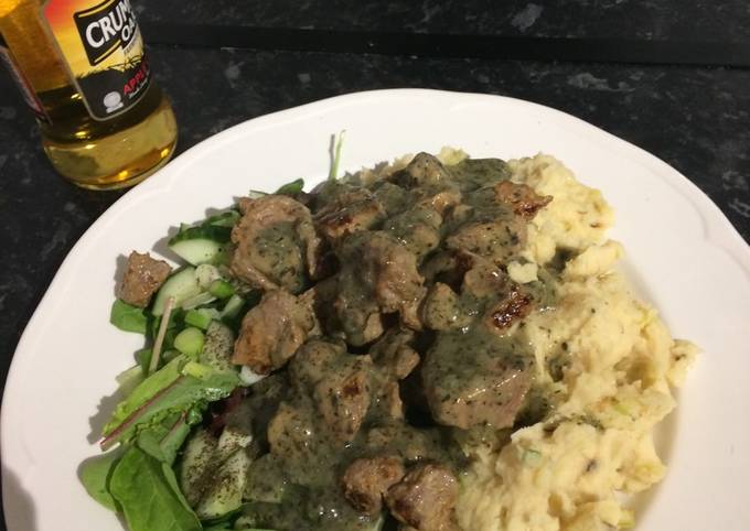 Minted cider lamb