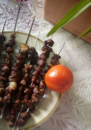 صورة لوصفة شواء على فحم🍖🍖 😋😋😋