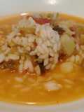 Riso con Scarola, Patate e Pelati
