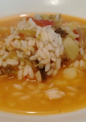 Foto di Riso con Scarola, Patate e Pelati