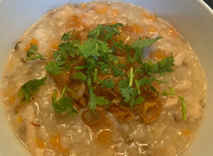 Hình của món Cháo cá hồi.