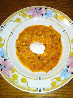 Tejfölös lecsó sütőben recept fotója