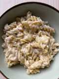 Creamy fusilli mozzarella