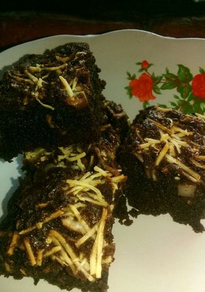 Foto resep Fudgy brownies simple💜