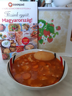 Fejtett bableves recept fotója