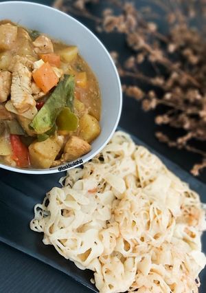 Foto resep Roti Jala Kari Ayam Instan