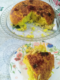 عکسی از دستور ته چین مرغ