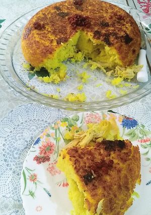 عکسی از دستور ته چین مرغ