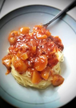 Foto resep Pasta mix bakso saus bologhnaise