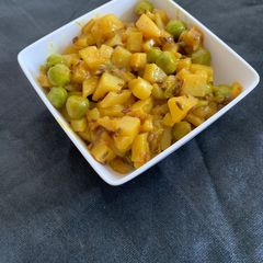 A picture of Peas aloo subji.