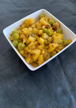 A picture of Peas aloo subji.