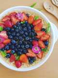 ทาร์ตผลไม้ครีมคัสตาร์ด ไม่ง้อเตาอบ No-bake Fruit tart
