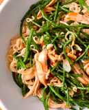 Mì Gói Xào Rau Ngón Biển & Gà Xé