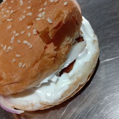 A picture of Aloo tikki Burger.