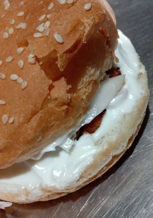 A picture of Aloo tikki Burger.