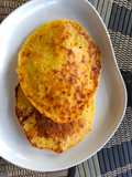 Tortas de plátanos machos maduros