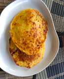 Tortas de plátanos machos maduros