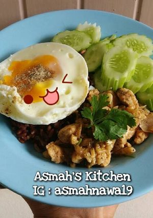 รูปของ อกไก่กระเทียม x ไข่ดาวไมโครเวฟ