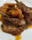 Costillas de cerdo con zanahoria