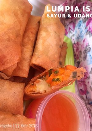 Foto resep Lumpia isi sayur dan udang