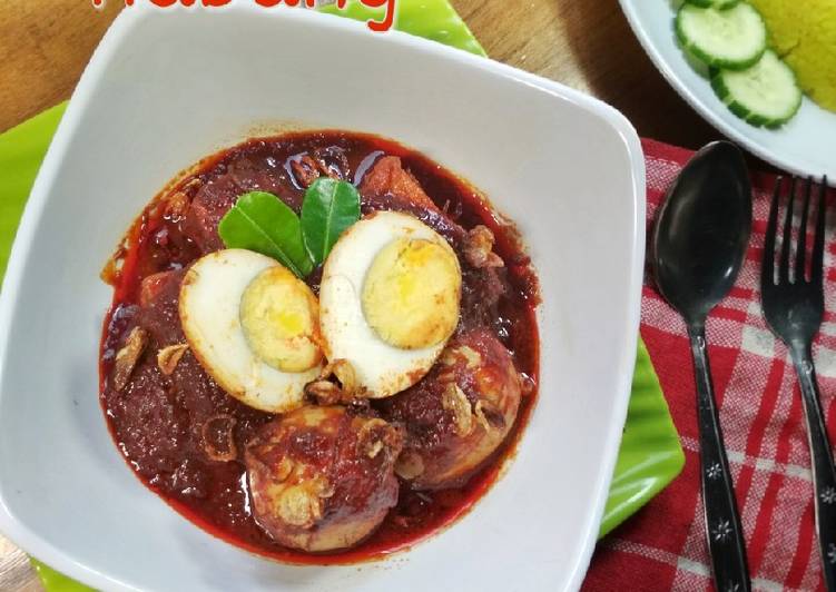Resep Telur &amp;amp; Tahu Masak Habang, Bikin Ngiler