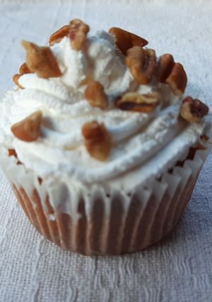 Una foto de Muffins de plátano y nuez