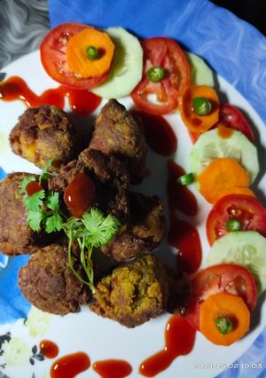 চিকেন পকোড়া (chicken pakoda recipe in Bengali) রেসিপির প্রধান ছবি