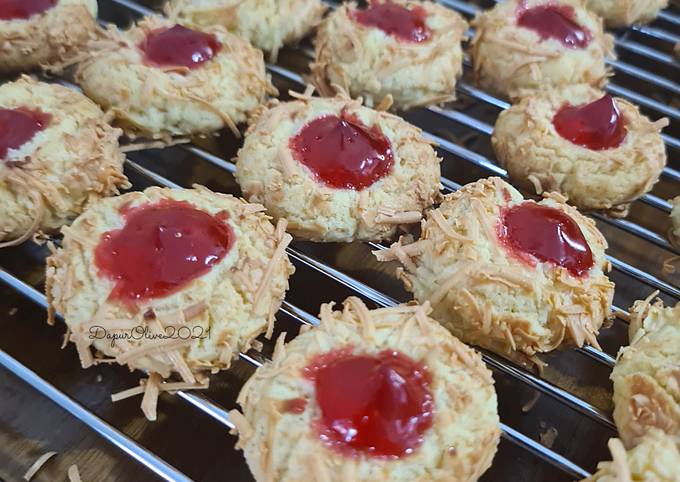 Cara Memasak Resep Cheese Thumbprint Cookies