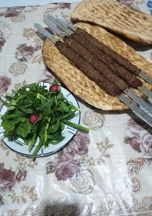 عکسی از دستور کباب کوبیده سنگدان