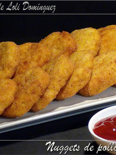 Una foto de Nuggets de pollo caseros