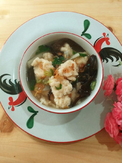 Foto resep 199. Sup Tekwan Udang Ayam (Kuah Tekwan)