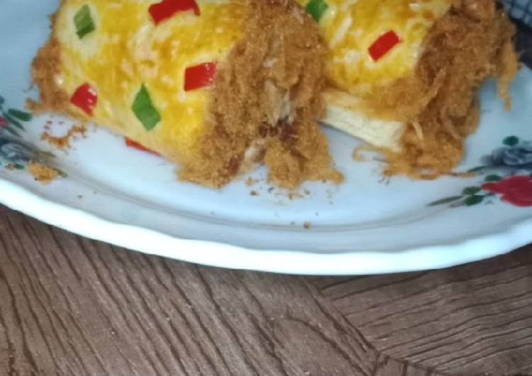 Roti gulung abon